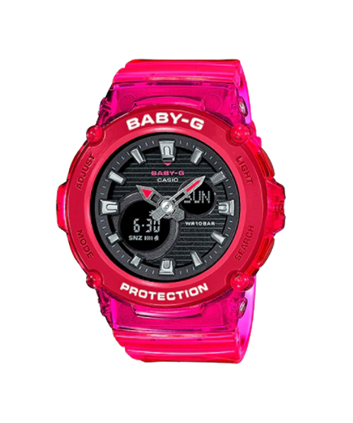 CASIO BABY-G นาฬิกาข้อมือ นาฬิกากันน้ำ นาฬิกาของแท้ ประกันศูนย์ CMG 1 ปี รุ่น BGA-270S-4A นาฬิกาสีชมพู