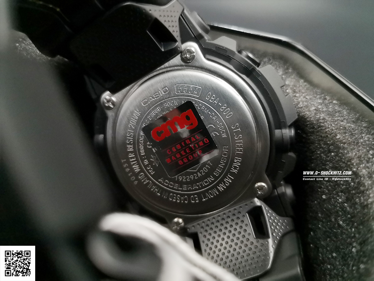 CASIO G-SHOCK นาฬิกาข้อมือ นาฬิกากันน้ำ นาฬิกาของแท้ ประกันศูนย์ CMG 1 ปี รุ่น GBA-800LU-1A1 นาฬิกาสีดำ