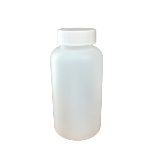 Plastic Reagen Bottle wide mouth PE 1000ml (ฝาสีขาว 2ชั้น)