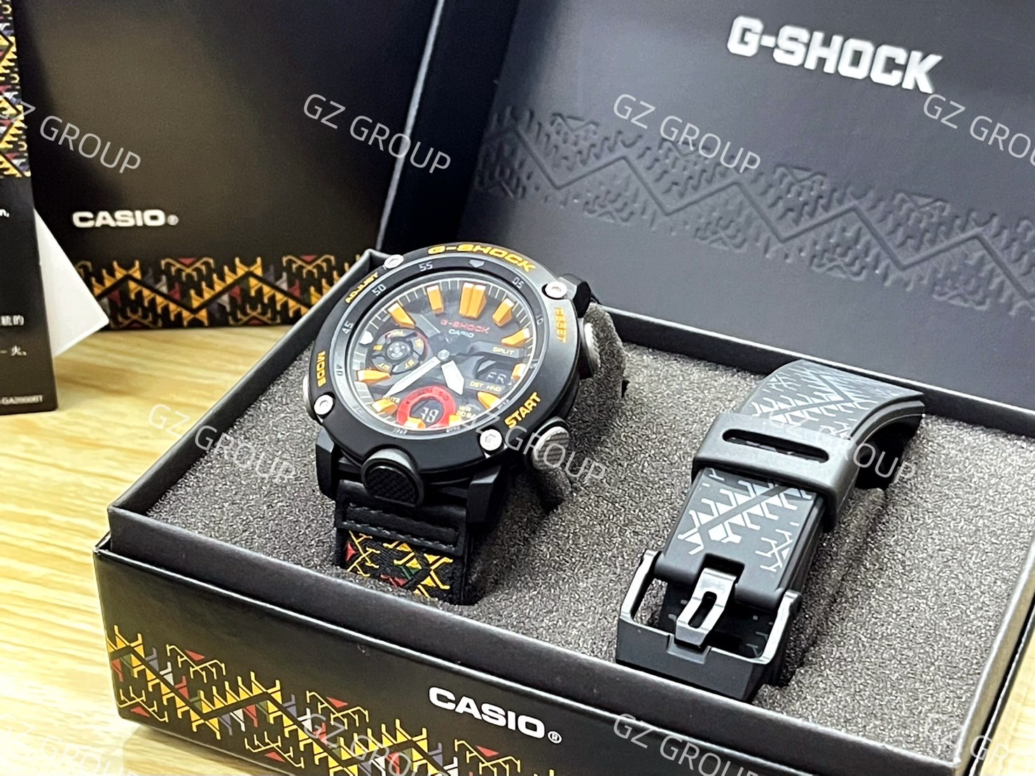 CASIO G-SHOCK นาฬิกาข้อมือ นาฬิกากันน้ำ นาฬิกาของแท้ ประกันศูนย์ CMG 1 ปี รุ่น GA-2000BT-1A นาฬิกาสีดำ