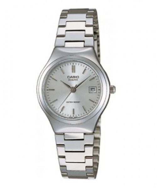 CASIO นาฬิกาคาสิโอ นาฬิกาข้อมือ นาฬิกากันน้ำ นาฬิกาของแท้ ประกันศูนย์ CMG 1 ปี รุ่น LTP-1170A-7A นาฬิกาสีเงิน