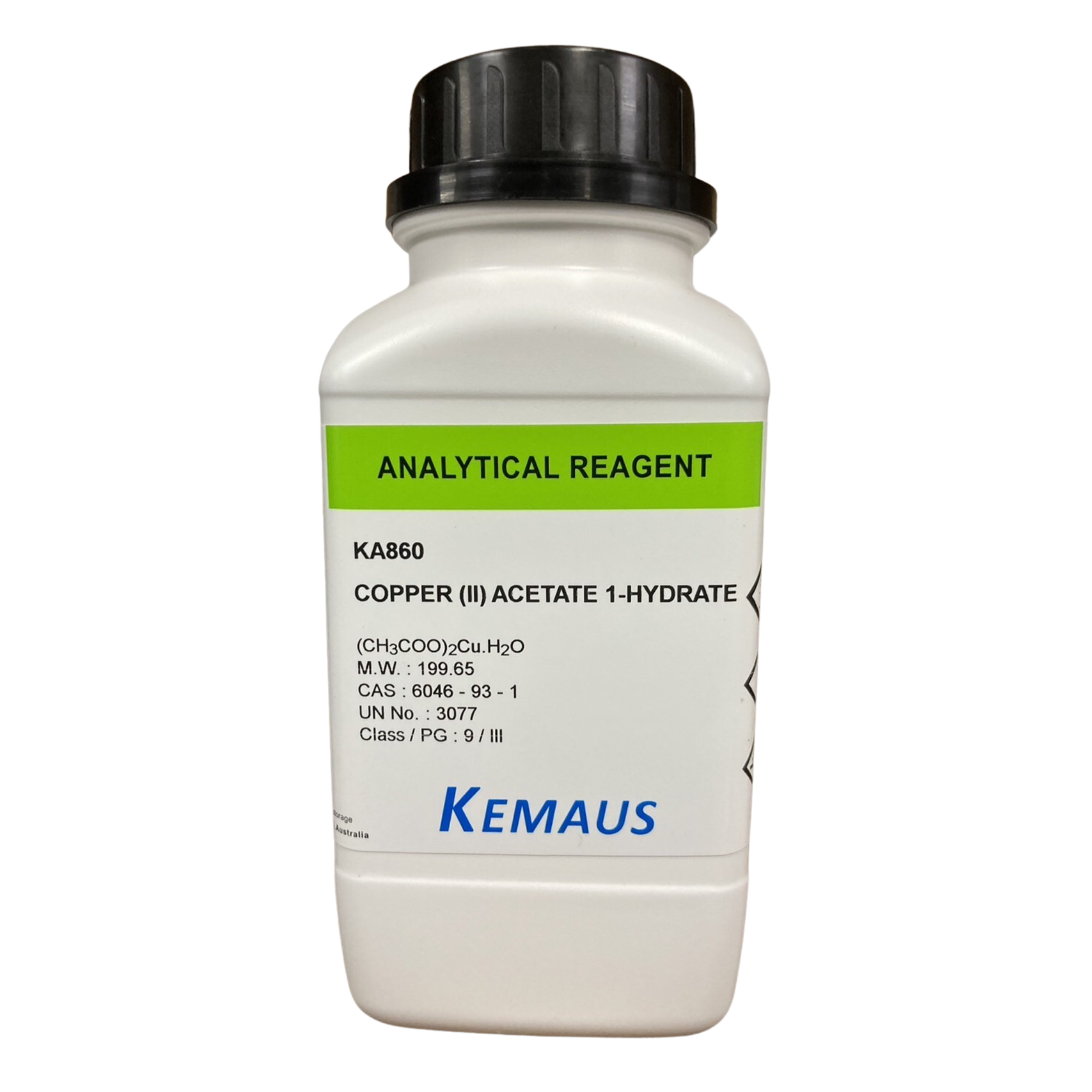Copper(II) Acetate 1-Hydrate, AR 500 g. Kemaus™