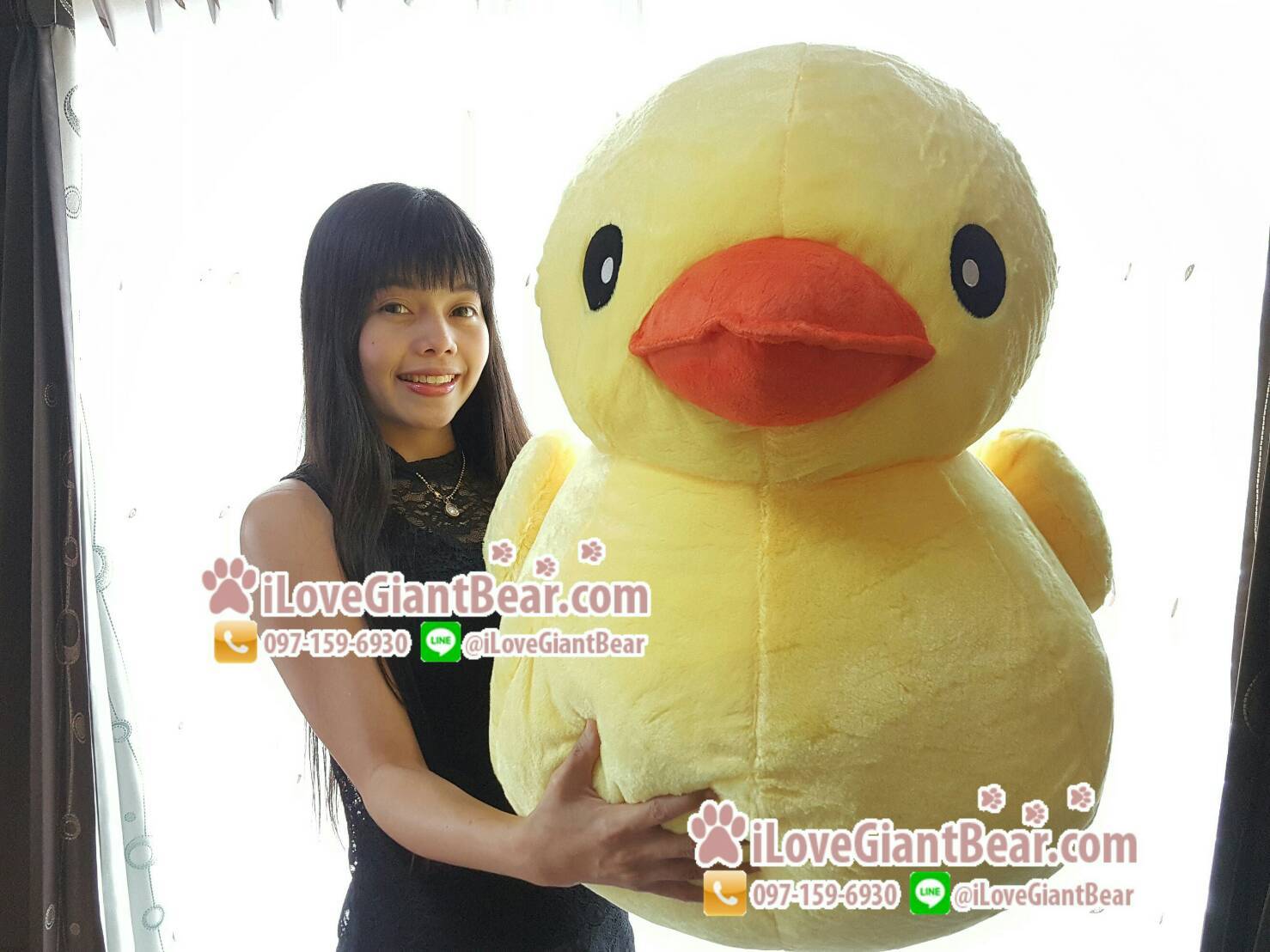 ตุ๊กตาเป็ดเหลืองฮ่องกง B-Duck ไซค์ XXL ** รูปถ่ายจากสินค้าจริง **