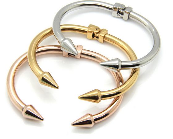 กำไลข้อมือ ผู้หญิง Stainless Steel ดีไซน์ เป็น ลูกศร Arrow 3 สี สีทอง Rose Gold สีเงิน กำไลข้อมือ เก๋ ๆ แบบมี ดีไซน์ 754391