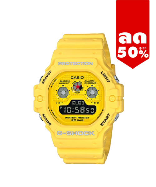 CASIO G-SHOCK นาฬิกาข้อมือ นาฬิกากันน้ำ นาฬิกาของแท้ ประกันศูนย์ CMG 1 ปี รุ่น DW-5900RS-9D นาฬิกาสีเหลือง