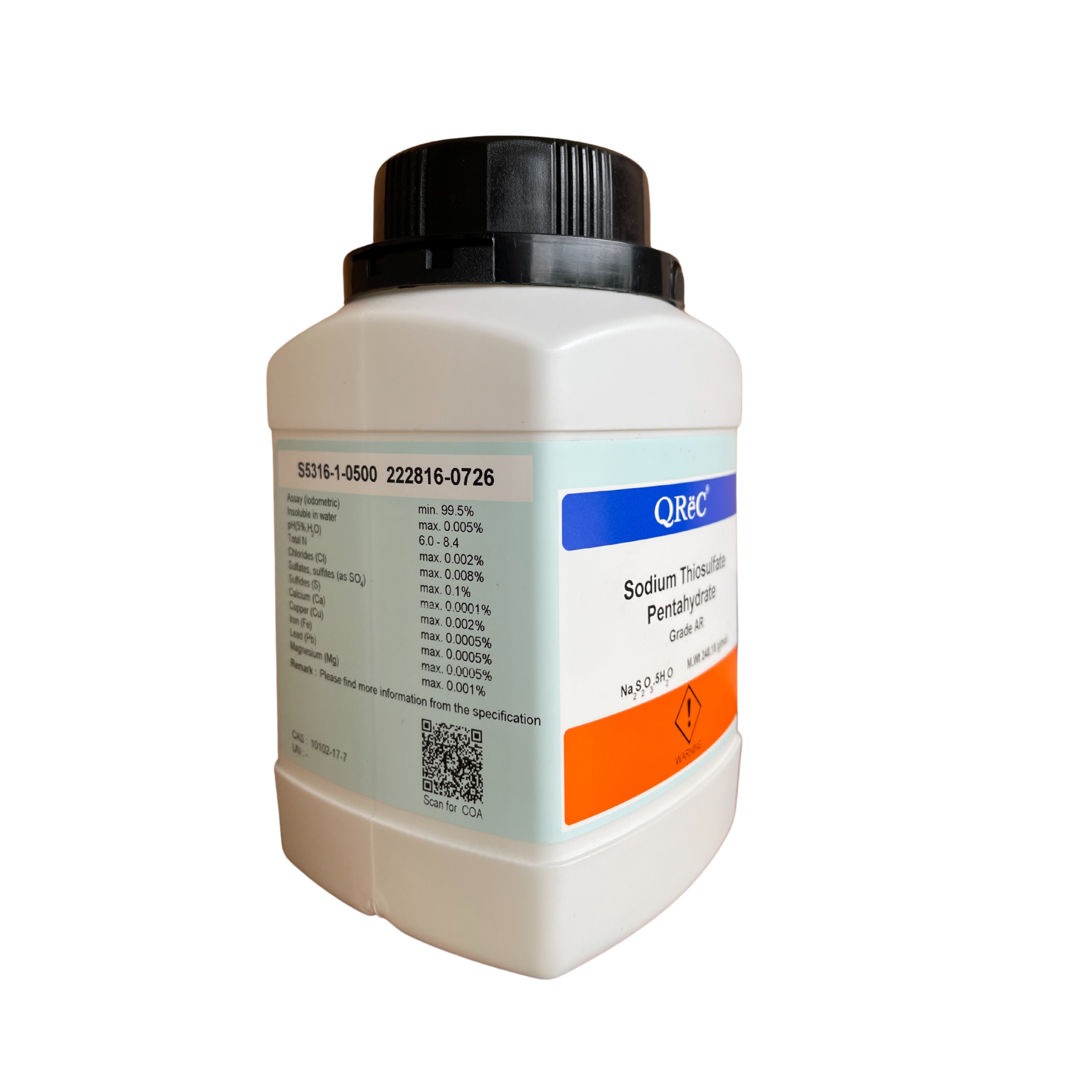 Sodium Thiosulfate Pentahydrate, AR QReC™