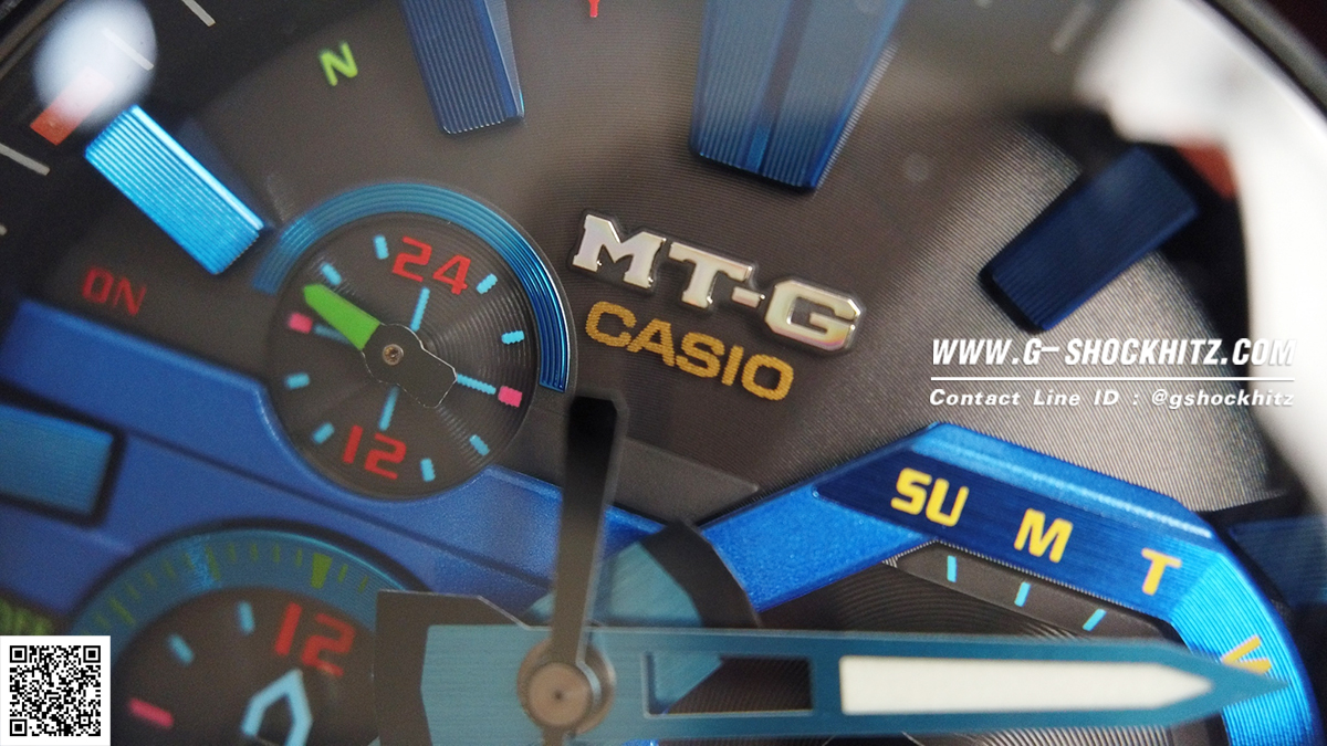 CASIO G-SHOCK นาฬิกาข้อมือ นาฬิกากันน้ำ นาฬิกาของแท้ ประกันศูนย์ CMG 1 ปี รุ่น MTG-B2000PH-2A นาฬิกาสีน้ำเงิน