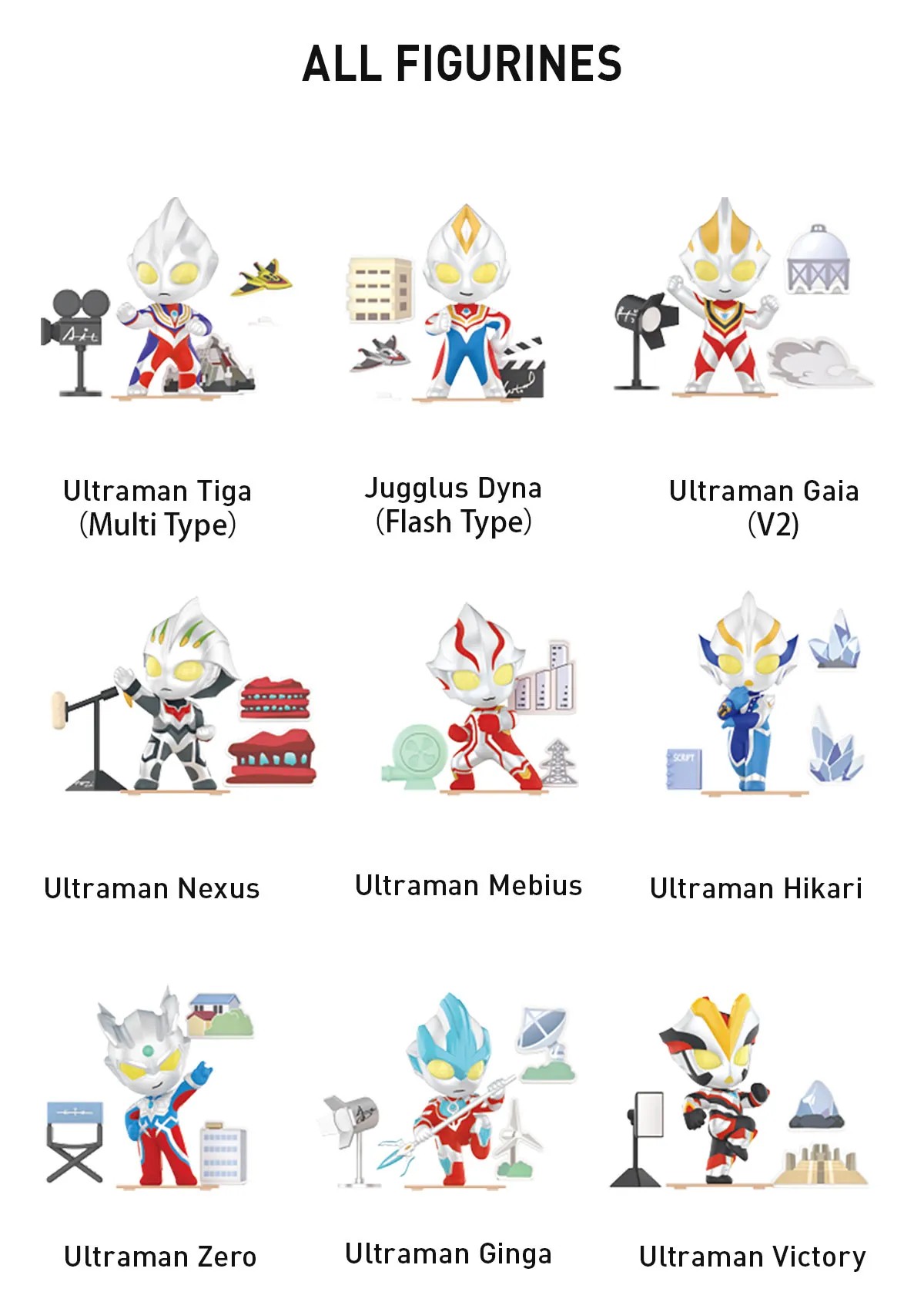 POP MART Ultraman Shooting Studio Series Figures