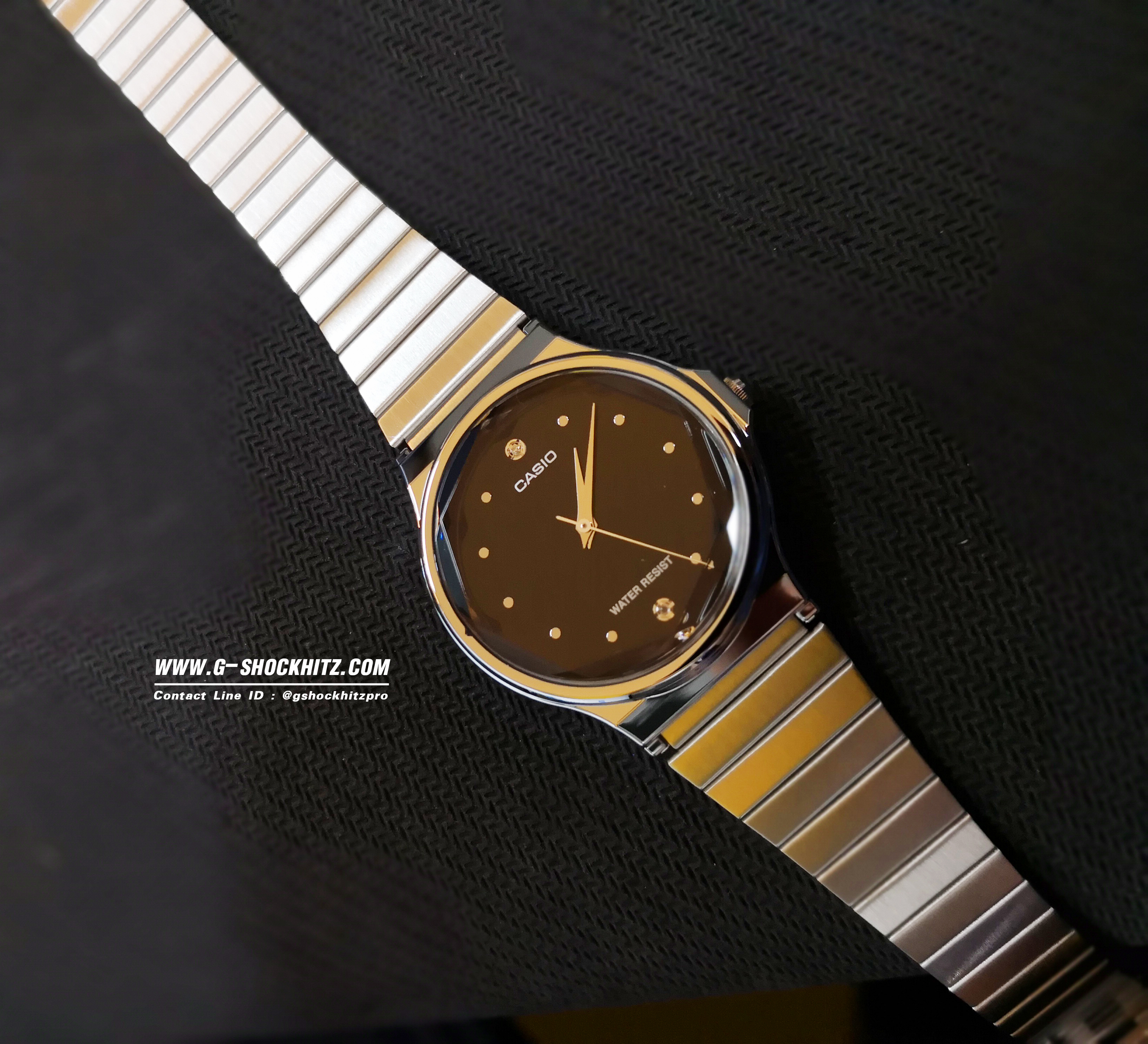 CASIO นาฬิกาคาสิโอ นาฬิกาข้อมือ นาฬิกากันน้ำ นาฬิกาของแท้ ประกันศูนย์ CMG 1 ปี รุ่น MQ-1000D-1A นาฬิกาสีเงิน