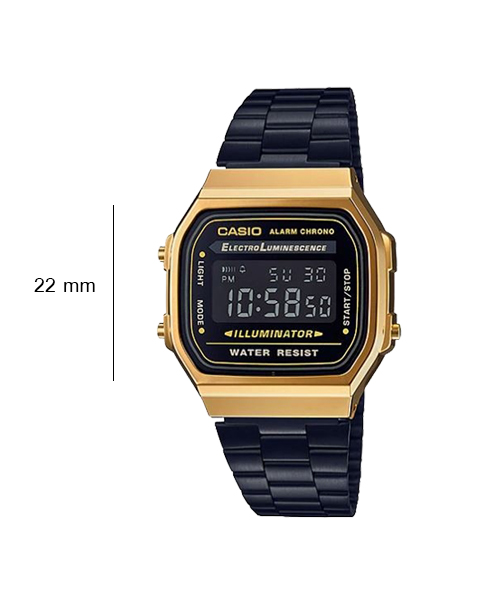 CASIO นาฬิกาคาสิโอ นาฬิกาข้อมือ นาฬิกากันน้ำ นาฬิกาของแท้ ประกันศูนย์ CMG 1 ปี รุ่น A168WEGB-1BDF / LA690WGB-1DF นาฬิกาสีดำ