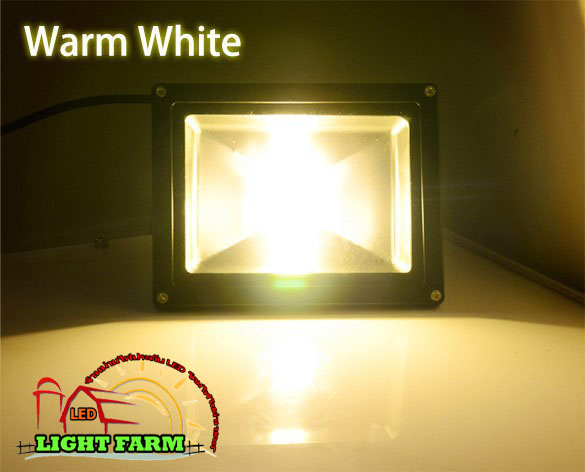 สปอร์ตไลท์ LED 10 w มอก. ( แสงสีวอมไวท์ )
