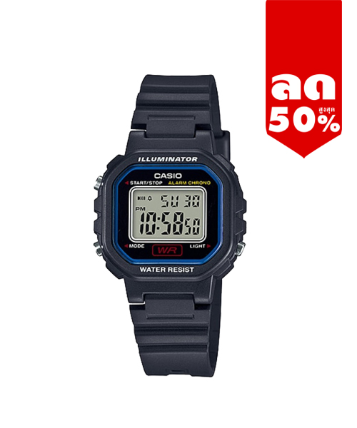 CASIO MID YEAR SALE นาฬิกาคาสิโอ พร้อมส่ง นาฬิกาข้อมือ นาฬิกากันน้ำ นาฬิกาของแท้ BTS ประกันศูนย์ CMG 1 ปี รุ่น LA-20WH-1C นาฬิกาสีดำ
