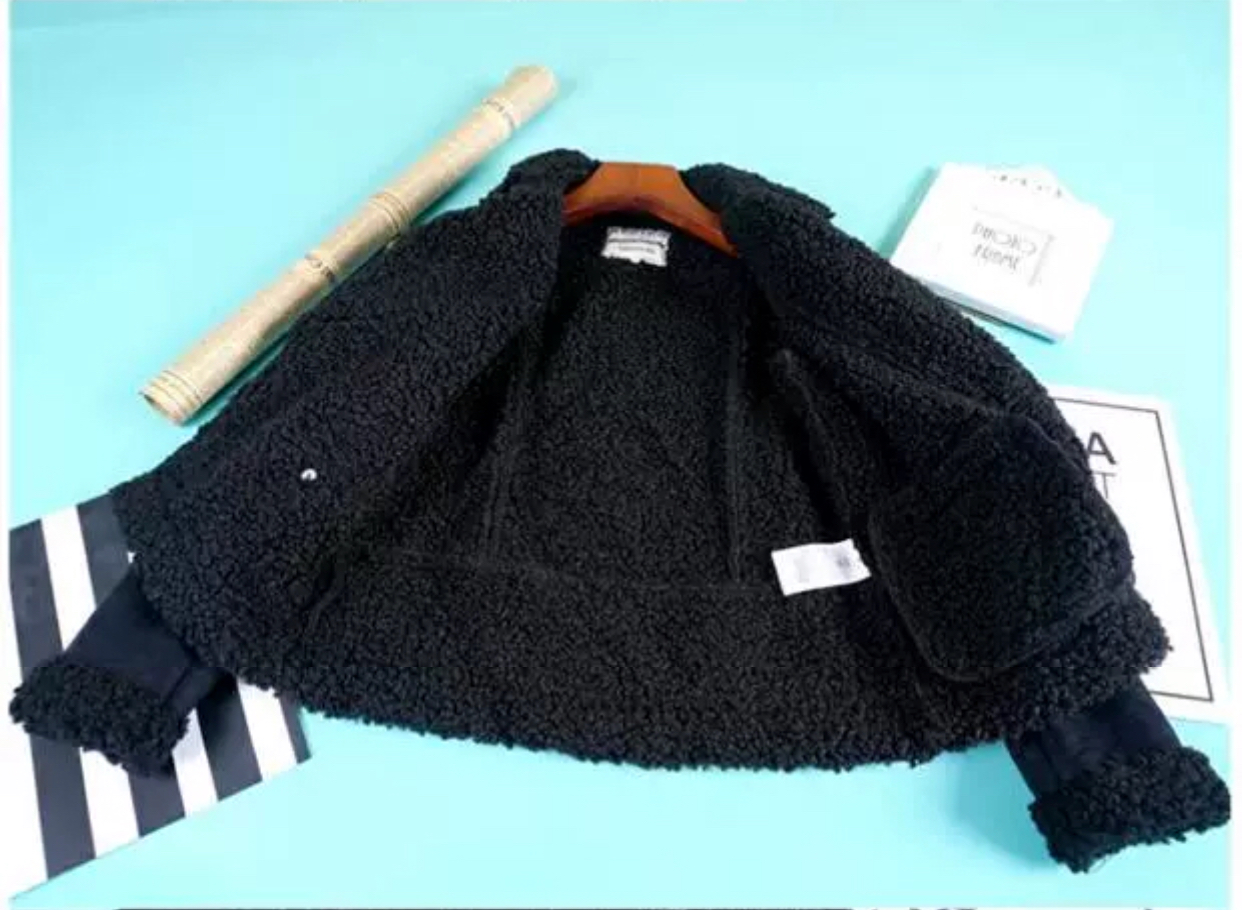 เสื้อโค้ท กันหนาว Pea coat หนังกลับ สีดำ REVIEW ดำ