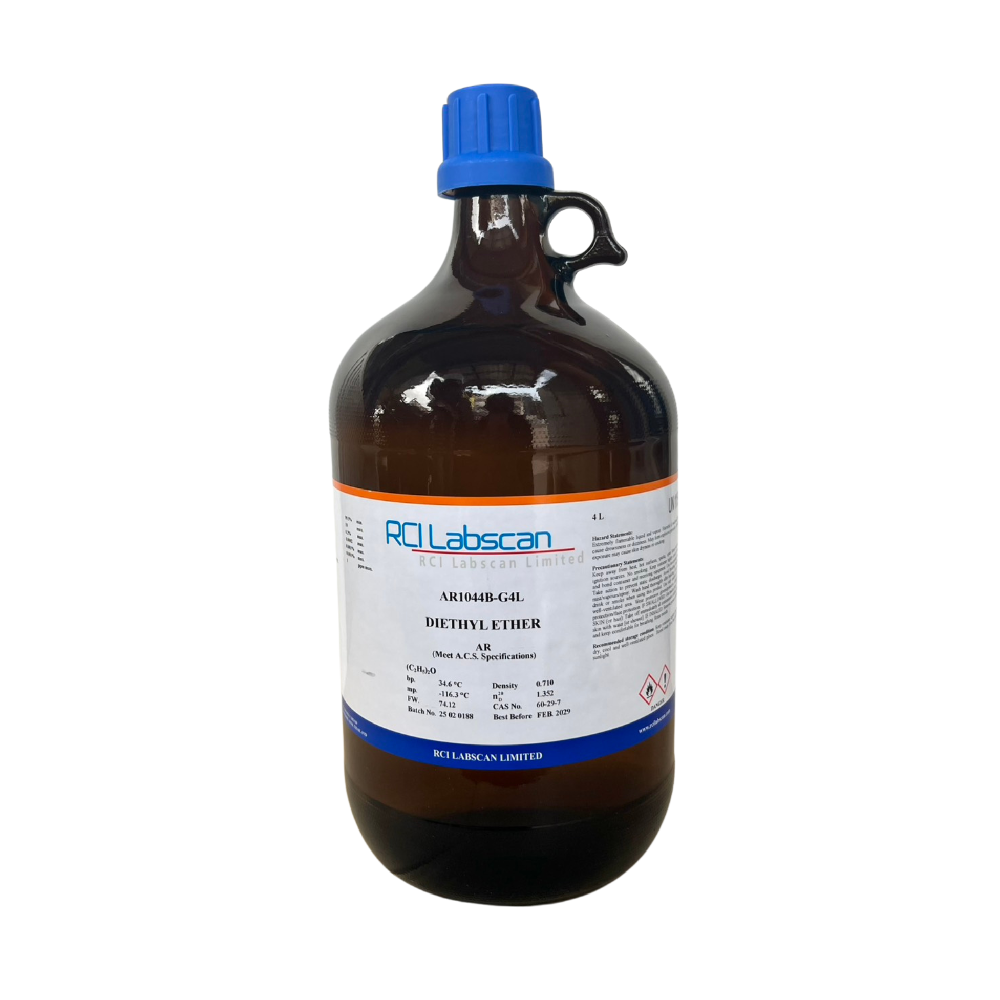 Diethyl Ether, AR 4 L RCI Labscan™