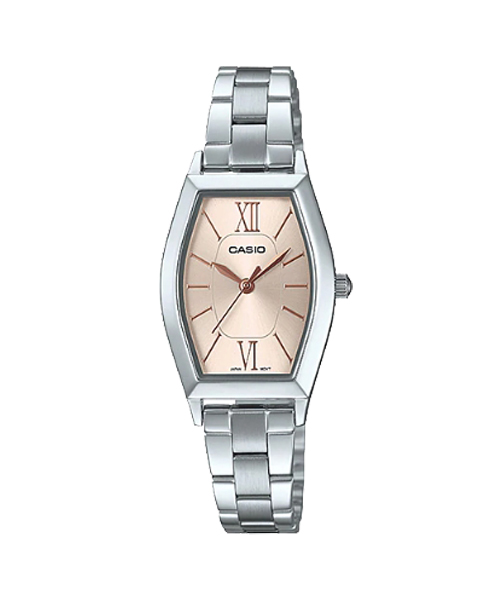 CASIO นาฬิกาคาสิโอ นาฬิกาข้อมือ นาฬิกากันน้ำ นาฬิกาของแท้ ประกันศูนย์ CMG 1 ปี รุ่น LTP-E167D-9A นาฬิกาสีเงิน