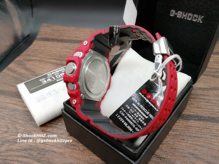 CASIO G-SHOCK นาฬิกาข้อมือ นาฬิกากันน้ำ นาฬิกาของแท้ ประกันศูนย์ CMG 1 ปี รุ่น GW-9400RDJ-4J นาฬิกาสีแดง