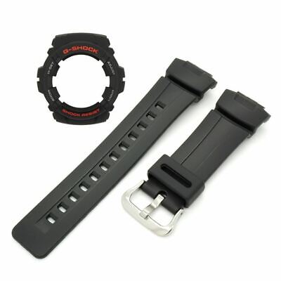 CASIO GENUINE FACTORY CASIO REPLACEMENT อะไหล่นาฬิกา G-SHOCK รุ่น G-100-1B กรอบสายสีดำ