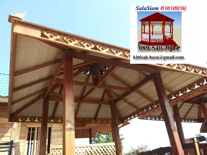 รหัสสินค้า : SL-007 : ศาลาบาหลี แบบเสาเหลี่ยม
