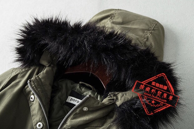 Ambiance เสื้อโค้ท ฮูท เสื้อกันหนาวparka สีเขียว แบรนด์ AMBIANCE OUTWEAR แต่งเฟอร์ บุนวมอุ่น งานสวย แนวมากคะ เขียว