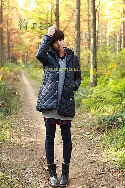 เสื้อโค้ท เสื้อกันหนาว บุนวมอุ่น หมวกฮูท สี เขียวขี้ม้า สวยเท่ห์ แนวๆคะ Size S/M เขียว