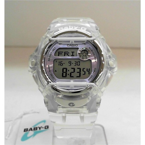 CASIO BABY-G นาฬิกาข้อมือ นาฬิกากันน้ำ นาฬิกาของแท้ ประกันศูนย์ CMG 1 ปี รุ่น BG-169R-7E นาฬิกาสีใส