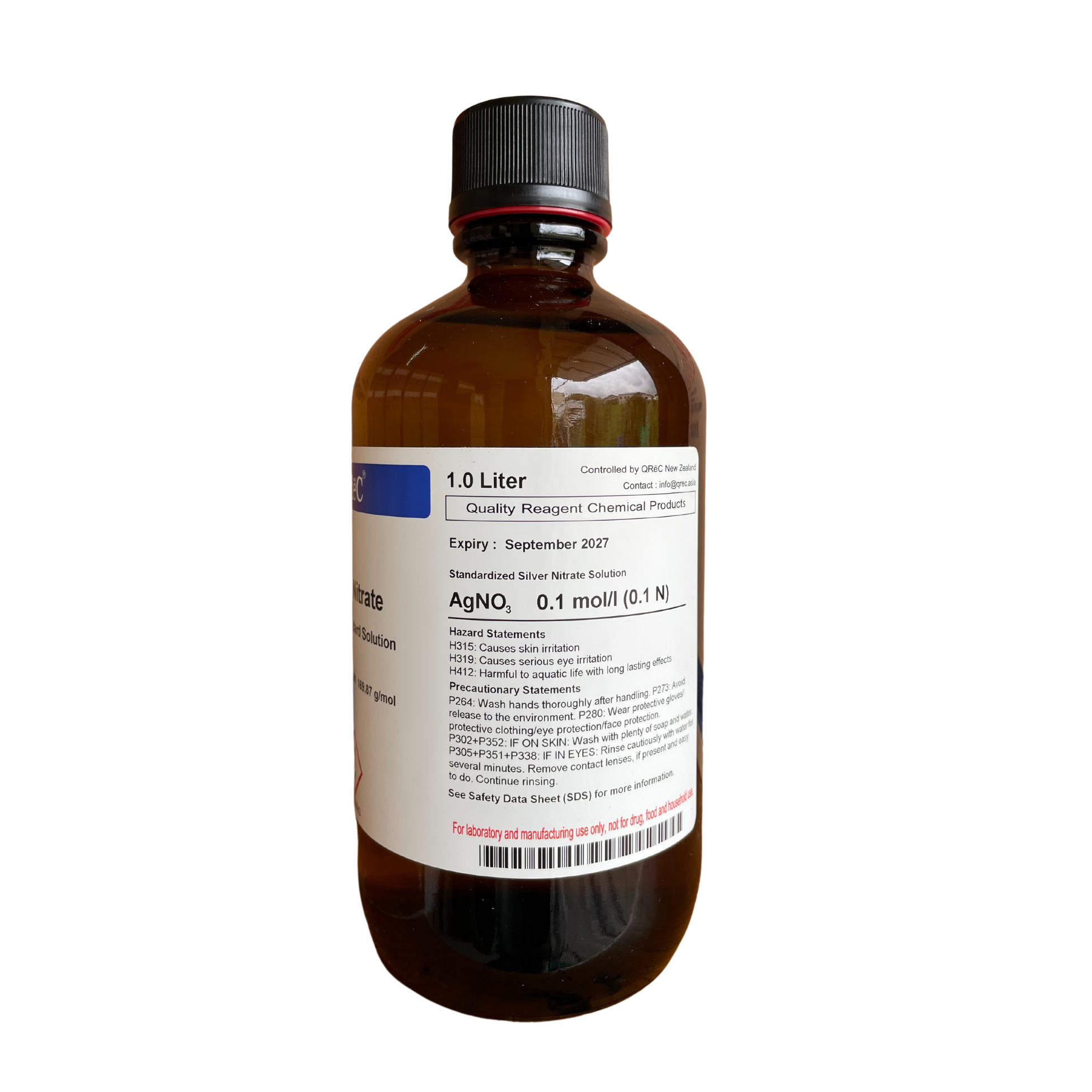 Silver Nitrate, Solution 0.1Mol/L (0.1N) 1 L. QReC™