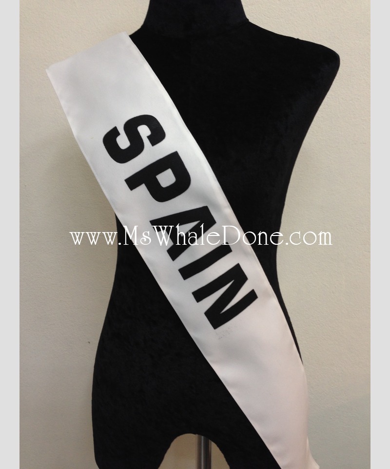 13ประเทศ สายสะพายชื่อประเทศ มิสไทยแลนด์ มิสยูนิเวอร์ส ใช้งานประกวด งานเลี้ยงสังสรรค์