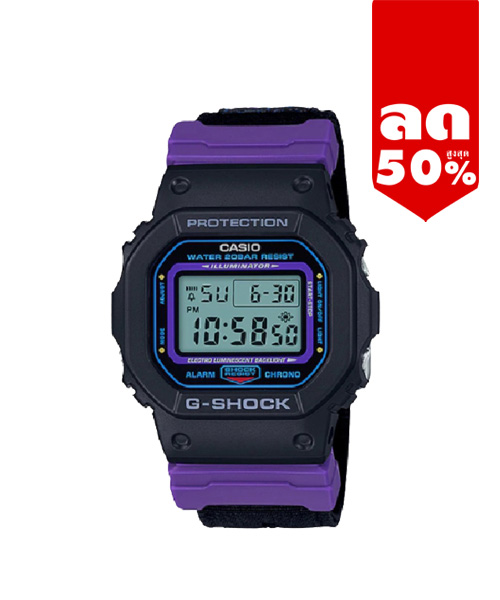 CASIO MID YEAR SALE G-SHOCK นาฬิกาข้อมือ นาฬิกากันน้ำ นาฬิกาของแท้ ประกันศูนย์ CMG 1 ปี รุ่น DW-5600THS-1D นาฬิกาสีดำ