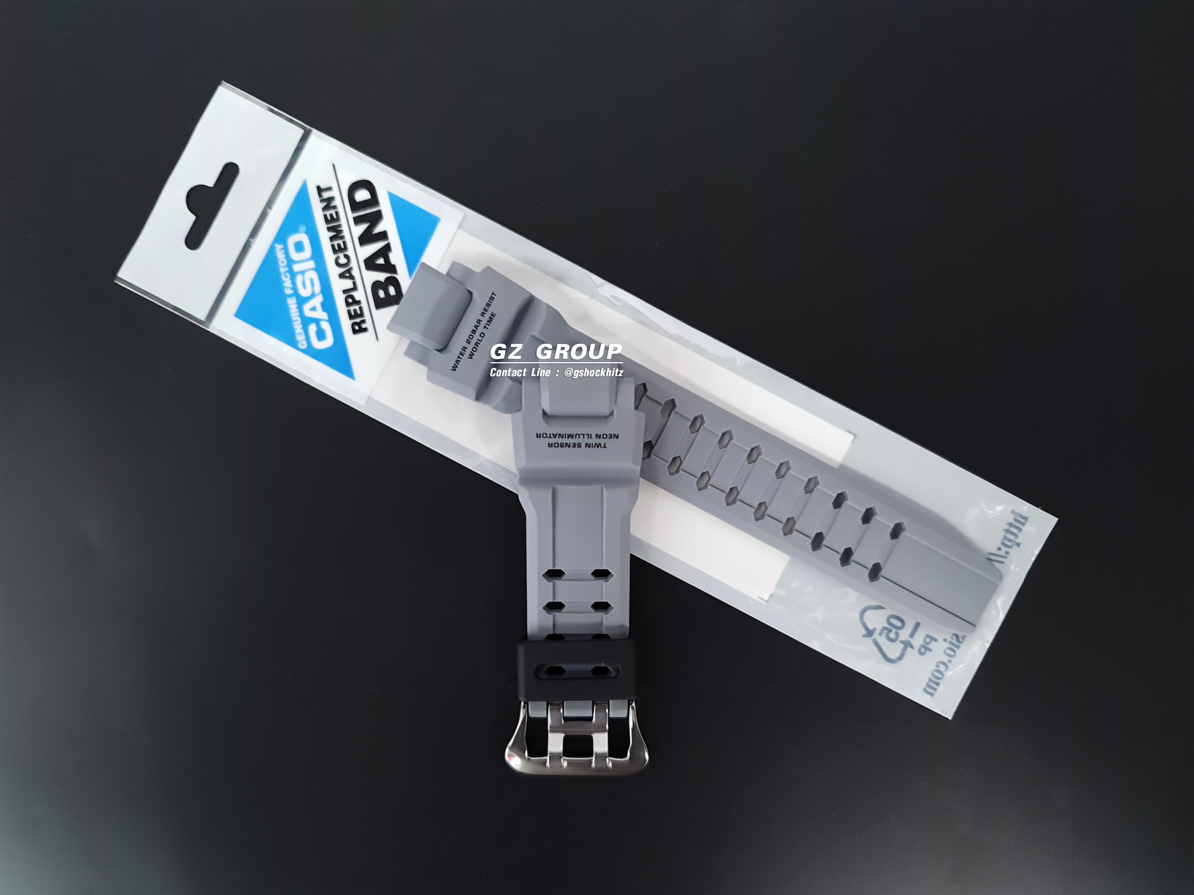 CASIO GENUINE FACTORY CASIO REPLACEMENT อะไหล่นาฬิกา G-SHOCK พร้อมส่ง รุ่น GA-1000-8A กรอบสายสีเทา