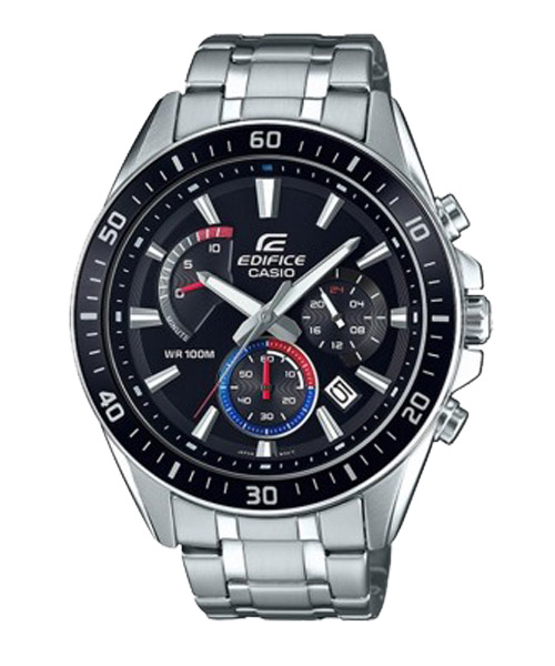 CASIO EDIFICE นาฬิกาข้อมือ นาฬิกากันน้ำ นาฬิกาของแท้ ประกันศูนย์ CMG 1 ปี รุ่น EFR-552D-1A3 นาฬิกาสีเงิน