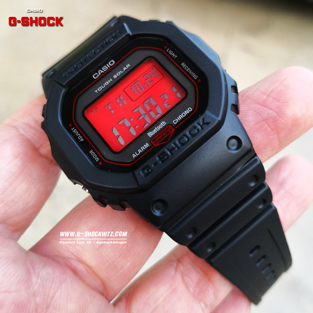 CASIO G-SHOCK นาฬิกาข้อมือ นาฬิกากันน้ำ นาฬิกาของแท้ ประกันศูนย์ CMG 1 ปี รุ่น GW-B5600AR-1 นาฬิกาสีดำ