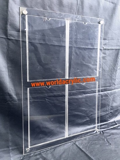 ป้ายประกาศขนาด A4 แบบ 4 ช่อง