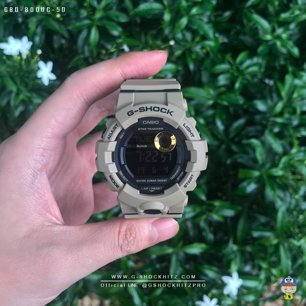 CASIO G-SHOCK นาฬิกาข้อมือ นาฬิกากันน้ำ นาฬิกาของแท้ ประกันศูนย์ CMG 1 ปี รุ่น GBD-800UC-5 นาฬิกาสีน้้ำตาล