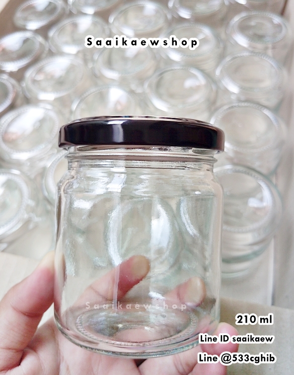 ขวดแก้วกลม 7 oz / 210 ml ขวดน้ำปลาหวาน