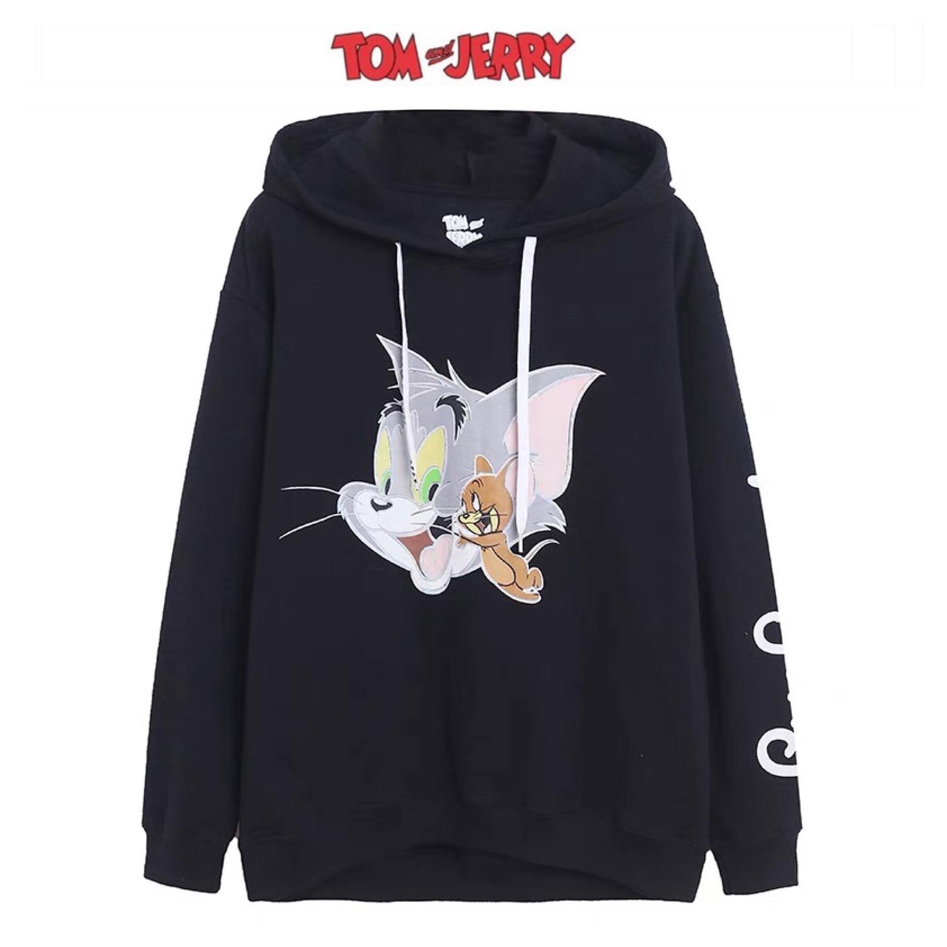 Disney เสื้อวอร์มฮู้ด แขนยาว สีแดง สกรีน TOM &Jerry สีแดงสนิม งานDISNEY สำเนา สำเนา สำเนา สำเนา แดงสนิม