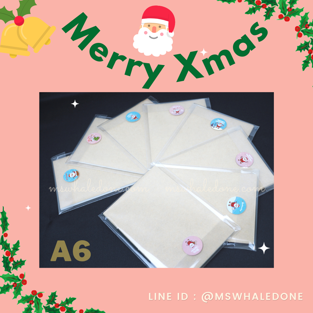 (ซื้อ4แถม1คละได้) ฟรี! แพคพร้อมแจกเทศกาลต่างๆ สมุดปกคราฟA6/A5 ไส้ในไม่มีเส้น/มีเส้น/จุด(เลือกได้) ปกไม่มีลาย กระดาษไส้ในถนอมสายตา แฮนเมด เย็บเชือก