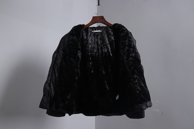 D by design เสื้อกันหนาว เสื้อฮู้ดเฟอร์ บุนวมอุ่น แบรนด์ D by design (padded puffer ดำ