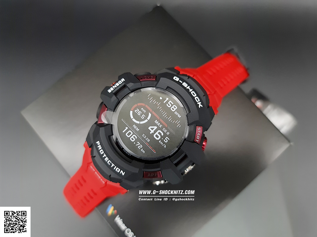 CASIO G-SHOCK นาฬิกาข้อมือ นาฬิกากันน้ำ นาฬิกาของแท้ ประกันศูนย์ CMG 1 ปี รุ่น GSW-H1000-1A4 นาฬิกาสีแดง