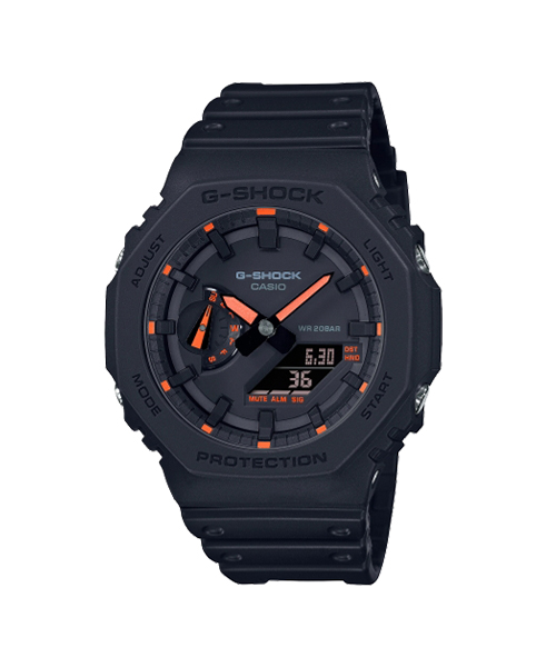 CASIO G-SHOCK นาฬิกาข้อมือ นาฬิกากันน้ำ นาฬิกาของแท้ ประกันศูนย์ CMG 1 ปี รุ่น GA-2100-1A4 นาฬิกาสีดำ