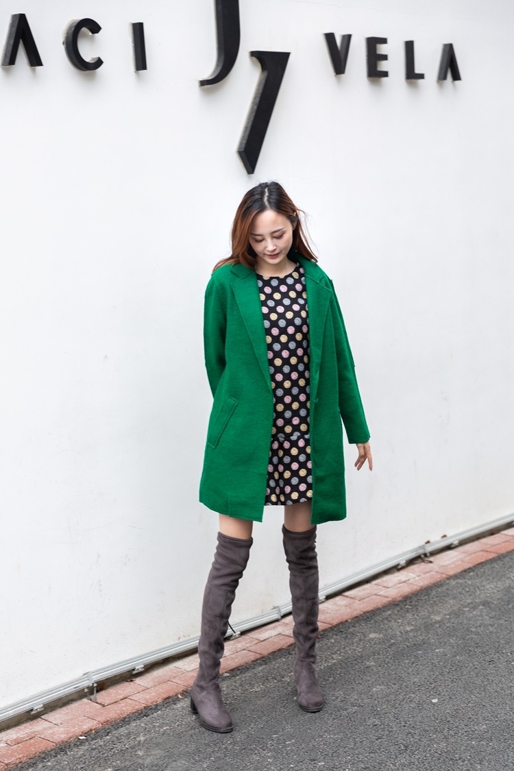 เสื้อโค้ท peacoat เสื้อโค้ทเฟอร์ โค้ทสีแแดง แบรนด์ La chapelle