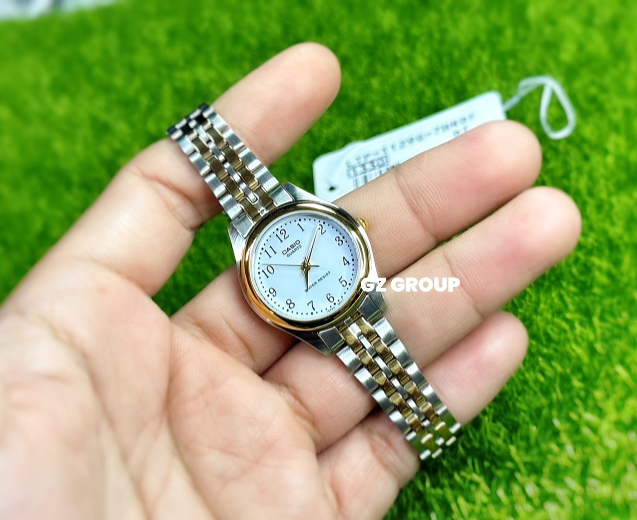 CASIO MID YEAR SALE นาฬิกาคาสิโอ พร้อมส่ง นาฬิกาข้อมือ นาฬิกากันน้ำ นาฬิกาของแท้ BTS ประกันศูนย์ CMG 1 ปี รุ่น LTP-1129G-7B นาฬิกาสีทอง