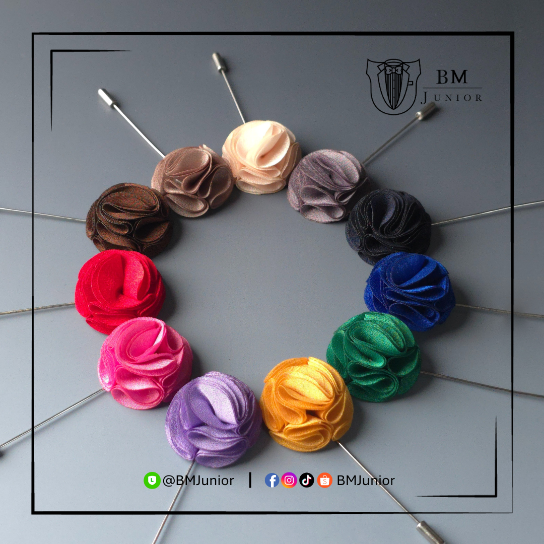 พินดอกไม้ รุ่นขดเกลียวเล็ก | Flower Pin Spiral Series