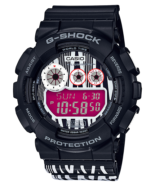 CASIO G-SHOCK นาฬิกาข้อมือ นาฬิกากันน้ำ นาฬิกาของแท้ ประกันศูนย์ CMG 1 ปี รุ่น GD-120LM-1A นาฬิกาสีดำ