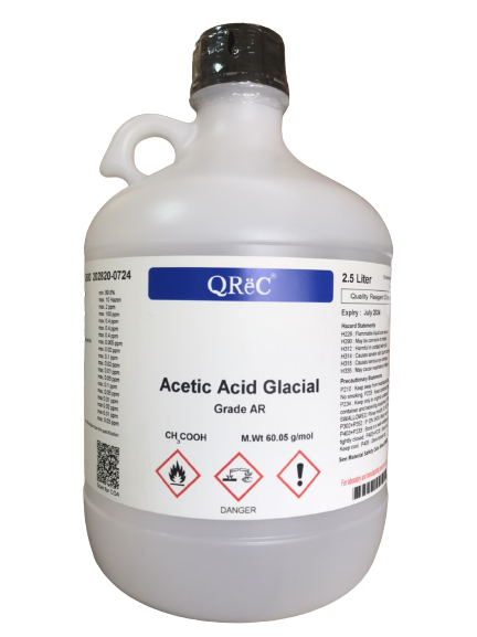 Acetic Acid Glacial, AR 2.5 L. (PE) QReC™