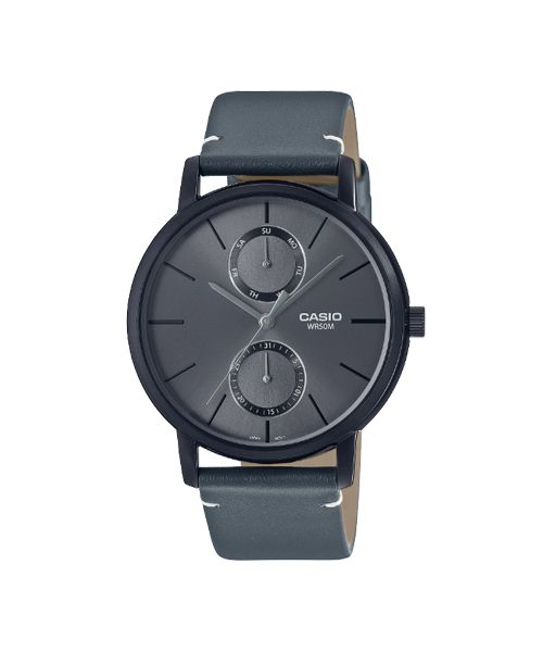 CASIO นาฬิกาคาสิโอ นาฬิกาข้อมือ นาฬิกากันน้ำ นาฬิกาของแท้ ประกันศูนย์ CMG 1 ปี รุ่น MTP-B310BL-1A นาฬิกาสีดำ