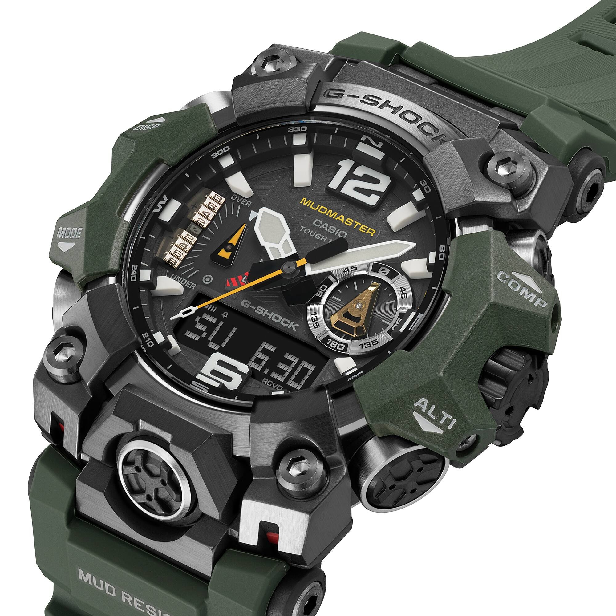 CASIO G-SHOCK นาฬิกาข้อมือ นาฬิกากันน้ำ นาฬิกาของแท้ ประกันศูนย์ CMG 1 ปี รุ่น GWG-ฺB1000-3A นาฬิกาสีเขียว