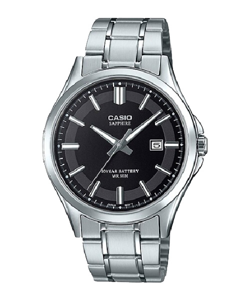 CASIO นาฬิกาคาสิโอ นาฬิกาข้อมือ นาฬิกากันน้ำ นาฬิกาของแท้ ประกันศูนย์ CMG 1 ปี รุ่น MTS-100D-1A นาฬิกาสีเงิน