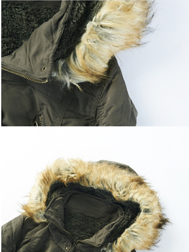 Sureve เสื้อโค้ทฮู้ดกันหนาว เสื้อปาร์กา parka แต่งเฟอร์ แบรนด์ SUREVE (LL) WY562 ดำ