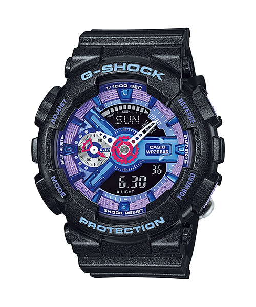 CASIO G-SHOCK นาฬิกาข้อมือ นาฬิกากันน้ำ นาฬิกาของแท้ ประกันศูนย์ CMG 1 ปี รุ่น GMA-S110HC-1 นาฬิกาสีดำ