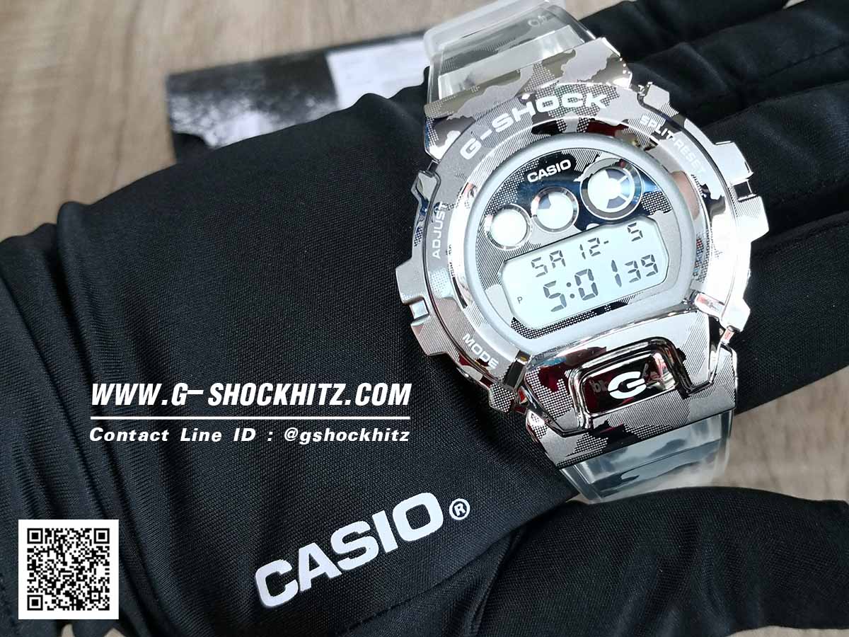 CASIO MID YEAR SALE G-SHOCK พร้อมส่ง นาฬิกาข้อมือ นาฬิกากันน้ำ นาฬิกาของแท้ ประกันศูนย์ CMG 1 ปี รุ่น GM-6900SCM-1 นาฬิกาสีเงิน